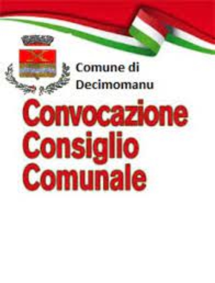 CONVOCAZIONE DEL CONSIGLIO COMUNALE PER IL GIORNO 7 DICEMBRE 2022 ORE 10.30